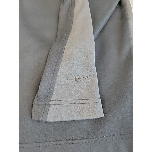 Nike Pullover Mens L 1/4 Zip Black Gray Fit Dry Dad Logo Outdoor Casual Grandpa - Picture 5 of 12